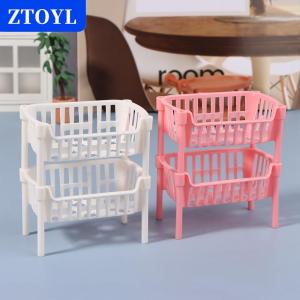 [COD] ZTOYL บ้านตุ๊กตาตะกร้าเก็บผลไม้ขนาดเล็กสำหรับ1 12บ้านตุ๊กตาตะกร้าวางซ้อนกันได้อุปกรณ์ตกแต่งบ้านตุ๊กตา