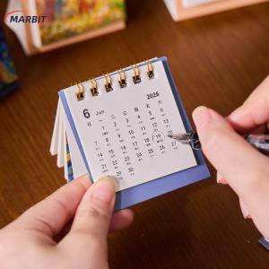 MARBIT 2026 Desk Calendar Time Management Daily Weekly Scheduler Planner Agenda Organizer Desktop Stationery