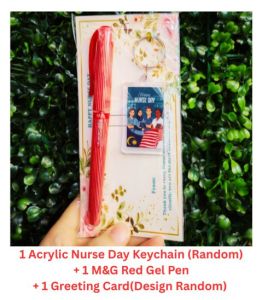 [ Ready Stock ] Nurse Day Gift Thank You Nurse Hadiah Hari Jururawat Stabilo Ball Pen with One Acrylic Keychain护士节礼物  国际护士节礼物