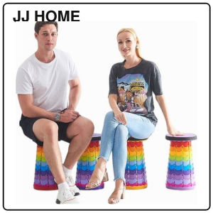 【JJ HOME】Outdoor Portable Foldable Stool Chair with Adjustable Height / Camping Chair / Foldable Chair