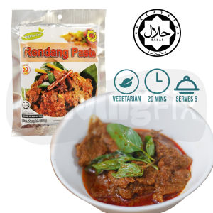 [HALAL-VEGETARIAN] Little Nyonya - Rendang Paste 250g 素干咖喱即煮酱料 Pes Vegetarian Rendang Rempah  Authentic Taste Penang Food No Preservative No Flavouring