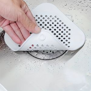 Silicone Sink Strainer 1Pc Set - Durable Kitchen And Bathroom Drain Filter with Fine Mesh Hair Catcher with Strong Suction Cup Halloween Christmas Decorations