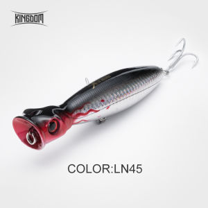 Kingdom floating wave type fishing bait available in sizes of 80mm/9.5g 100mm/16g and 130mm/36g suitable for surface fishing of sea bass