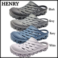 Duralite 'Henry' Men's Lightweight and waterproof Non-Slip rubber mules. 