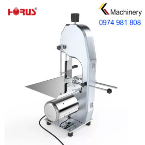 Máy cưa xương heo cưa thịt cá đông lạnh HR-210 công suất 1100W thân máy hợp kim nhôm đúc liền khối puly+bàn cắt inox 304