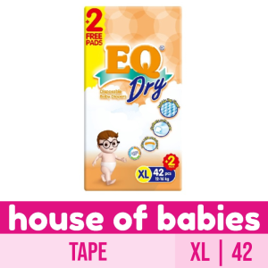 EQ Dry Jumbo Pack XL 42 - Tape Baby Diapers
