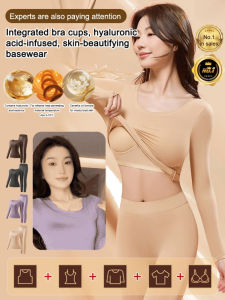 Muscle Base Coat Warm high elasticity round neck fall coat Hyaluronic acid beauty suit