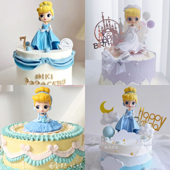 Cinderella Princess Cake Topper Girls Kids Girls Birthday Party Dress ...