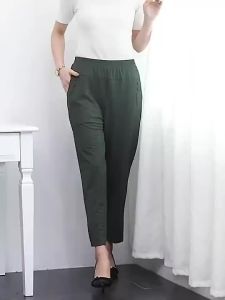 M-3XL Pants Women Korean Style High Waist Casual Loose Long Pants Plus Size
