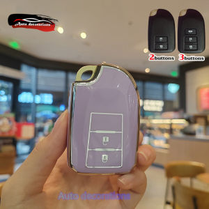 Toyota YARIS VIOS car key case silver edge for Toyota yaris ativ key covers for Toyota keychain for Toyota key case