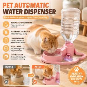 ✨ Cat Fountain / Pet Automatic Water Dispenser / Filter-Free / Non-Electric / Flowing Bowl Cat Drinking Fountain Pet Automatic Water Dispenser Filter-Free Non-Electric Flowing Bowl