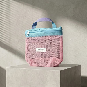 Portable Waterproof Mesh Toiletry Bag Travel Toiletry Organizer Quick Drying See Through Shaving Makeup Storage Case Men Women