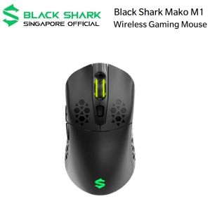 Black Shark Mako M1 Gaming Mouse | Dual-Mode Wireless or Wired Mouse | Design Up to 17 Hours Rechargeable Battery | RGB Lighting | 10K Dpi Optical Sensor