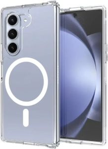 Magnetic Phone Case For Samsung Galaxy Z Fold 6 7 Clear Shockproof Cover Wireless Charging for Magsafe Shell For Z Fold7 Fold6