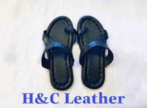 [Ảnh thật] Dép nam cá sấu thật 100% màu đen