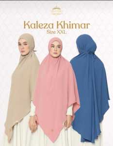 Khimar KALEZA SIZE XXL Valenshaqueen Hijab Syari crinlkle Bergo Tali JUMBO Bahan Crinkle Airflow