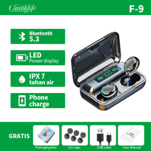 TWS M19/M30/ F9-5/M18/GL9 Headset Bluetooth 3000mAh Power Bank TWS with Mic 10D Bass Stereo Handset Waterproof Earbud 5.3 Wireless Earphone Henset