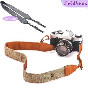 Joldhans Portable Camera Strap Camera Shoulder Neck Vintage Strap Belt 100% Cotton Camera Strap For Sony Nikon Canon Olympus DSLR Camera
