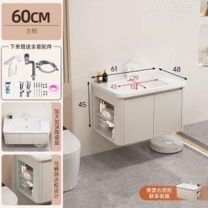 Modern Aluminum Bathroom Cabinet Toilet Cabinet Bathroom Mirror Toilet Cabinet Sink Cabinet Bathroom Vanity Set