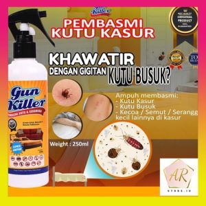 GUN KILLER PEMBASMI KUTU 250ML OBAT SERANGGA AMPUH PENGUSIR KUTU PENGHILANG KUTU KASUR ANTI TUNGAU SPRAY PEMBASMI KUTU DAN SERANGGA