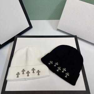 YINGRAN2 Harajuku Pins Chữ Thập Len Dệt Kim Mũ Mùa Thu Và Mùa Đông Ấm Áp Hợp Thời Trang Beanies Thoải Mái Đường Phố Đa Năng Thời Trang Cá Nhân Cap