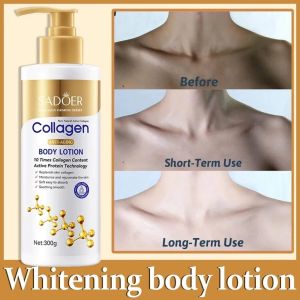 MJL SADOER Collagen Lotion Whitening Hydrating Anti Aging Remove melanin Improve Dark Skin 300g