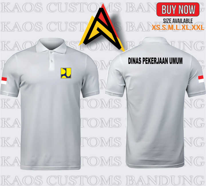 Poloshirt Kaos Polo Dinas PU Pekerjaan Umum Terbaru Murah Distro - Main Image