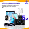 [COD] KABEL CHARGER CAMERA KAMERA CCTV MICRO USB PANJANG KABEL 5 METER. 
