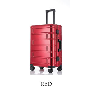 ใหม่! ดีไซน์ลายอิฐ กระเป๋าเดินทาง รุ่น BRICK ALUMINIUM อลูมิเนียมHigh-Gradeแท้100% จากแบรนด์ BAGGAGE LUGGAGE [รับประกัน 3 ปี]
