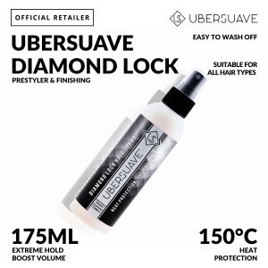 Ubersuave 48H Strong Hold Hair Spray - Ultra Long Lasting Humidity Resistance 6H Perfume Super Quick Dry Easy Wash