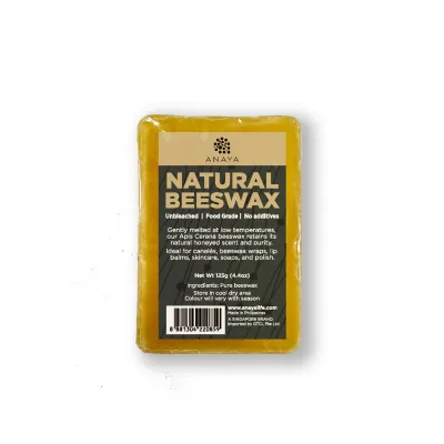 Pure Natural Beeswax (low heat treated food-grade 100% pure) baking wax canele 125g