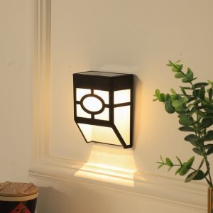Đèn năng lượng mặt trời đèn gắn tường hình cửa sổ trang trí sần vườn lối đi tường rào trụ cổng kháng nước