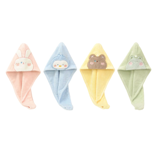 Khăn lau tóc Khăn Turban khô nhanh từ lông cừu san hô mềm cho tóc dài cho nữ chống xoăn rối Quấn Đầu