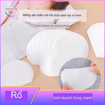 Combo 100 Miếng Dán Mồ Hôi Nách Siêu Thấm Hút Thế Hệ Mới, Khử Mùi Hiệu Quả, Kết Hợp Diệt Khuẩn, Khô Thoáng Suốt Ngày Dài