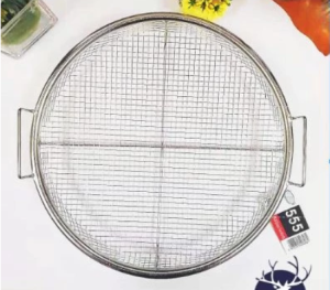 #(2 IN 1) STAINLESS STEEL MESH TRAY + OVEN TRAY OIL DRAIN / BEST COOKING FOOD BAKING GRILLED FRIED#LF