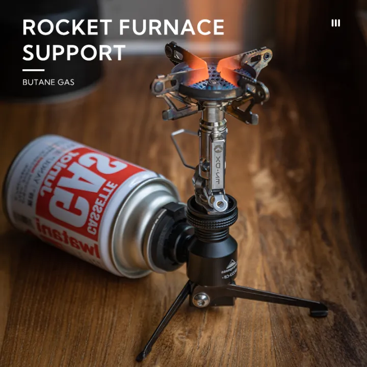 CAMPINGMOON%20Z23-CB%20Rocket%20Stove%20Bracket%20Black%20Stand%20Butane%20Canister%20Converter%20Adaptor%20Camping%20Screw%20Type%20to%20Nozzle%20Standard%20Gas%20Fuel%20Adapter%20Mount%20Tripod%20Outdoor%20Stove%20Lantern%20Lamp%20Ultralight%20Portable%20Accessories%20Camping%20Moon%20BKZ23-CB%20-%20Image%202