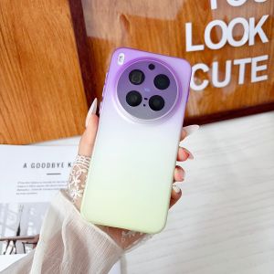 Ultra Thin Gradient Matte Translucent Phone Case For VIVO X300 X300Pro X200 X200Pro Soft TPU Dual Color Frosted Bumper Cover