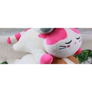 Boneka Kucing Dengan Suara/Lying Cat With Sound Ukuran M & L