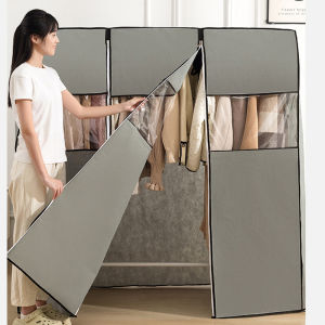 Grey Hanging Garment Bags for Closet Storage Extra Large Clothes Storage Bag Bottom Enclosed Clothes Protector for Suits Coats2026