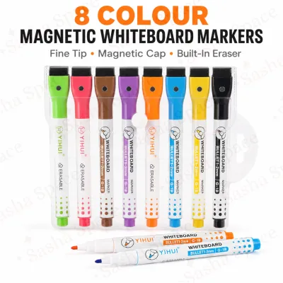 A4 & A5 Double-Sided Whiteboard with Magnetic Markers Eraser & Magnets | Reusable Dry Erase Writing Board Set