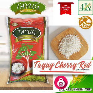 Tayug Cherry Red 25kg Sinandomeng Rice Tayug Blue 25kg Well-Milled Rice Tayug Green 25kg Good Ramble Rice - KZL UNLIMITED