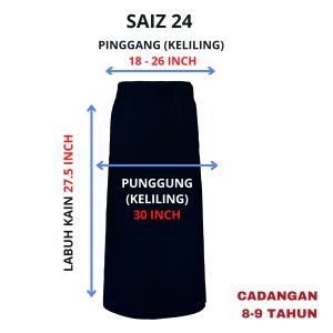 FH024 - KAIN PENGAWAS KIPAS TEPI HITAM LICIN KOSHIBO