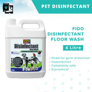 (Formulated in Australia) Fido Disinfectant Floor Wash 4L / Fido Dog Shampoo with Conditioner 5L