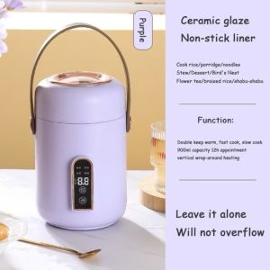 SAVVYSHELF Multifunctional Electric Cooker Smart Insulation Electric Kettle Heating Pot Portable Mini Stew Cup Office