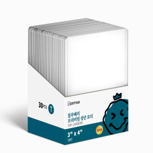 30pcs BERYFAM Toploader For Photocard Toploader With Film Clear Lomo Card Kpop Toploader Set Case Blueberry Series