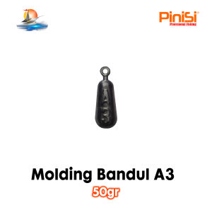 Molding Cetakan Bandul Timah Pemberat Pancing Model A3 50gr Lead Sinker