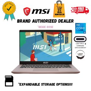 * Lower price on Car0useII * MSI Modern 14 C12M - 664 SG Beige Rose 14" Lightweight Intel Laptop with USB Type C Charging & Data * Free Delivery *