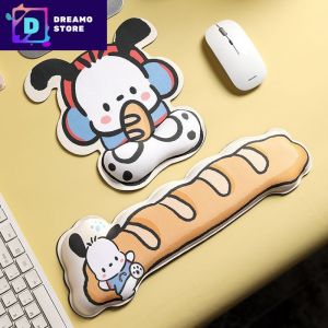 Pochacco Mouse Pad/Wrist Rest Cute Cartoon 3D Memory Foam Mouse Pad Hand Pillow Wrist Protection Pad Office Hand Pillow 帕恰狗护腕垫鼠标垫