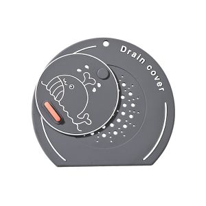 DIVATEN Cartoon Whale Floor Drain Cover Silicone Anti-odor Sewer Filter Pad Creative Anti-insect Floor Drain Mat for Bathroom Hair Collection