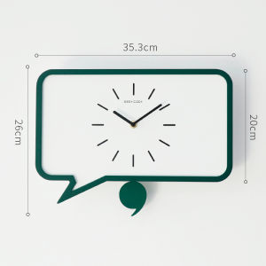 Minimalist Nordic Series Swing Wall Clock comma Art Hot Sale Home Living Room Clock Simple Retro Creative INS Wall Decoration